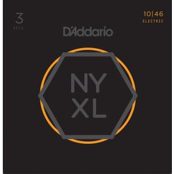 エレキギター弦 3セットパック（Light 010-046） NYXL1046-3P R.Light 010-046