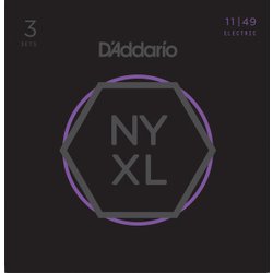 エレキギター弦 3セットパック（Medium 011-049） NYXL1149-3P Medium 011-049