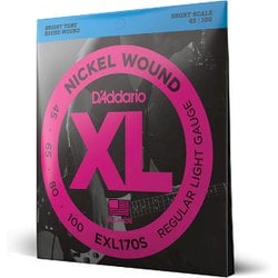 D'Addario（ダダリオ） ベース弦 ニッケル Short Scale .045-.100 EXL170S EXL170S