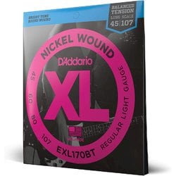 D'Addario（ダダリオ） ベース弦 ニッケル バランスドテンション Long Scale .045-.107 EXL170BT EXL170BT