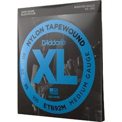 ベース弦 ブラックナイロン 50-105 Medium Scale（ミディアムスケール用） ETB92M