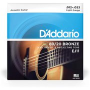 EJ11 [D'Addario（ダダリオ） アコースティックギター弦 80/20ブロンズ Light .012-.053 EJ11]