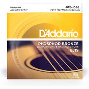 D'Addario(ダダリオ) アコースティックギター弦 フォスファーブロンズ Bluegrass: Light Top/Medium Bottom .012-.056 EJ19 EJ19