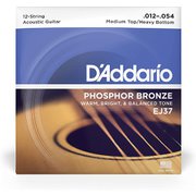 D'Addario(ダダリオ) アコースティックギター弦 フォスファーブロンズ MediumTop/HeavyBottom 12弦 .012-.054 EJ37 EJ37
