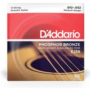 D'Addario(ダダリオ) アコースティックギター弦 フォスファーブロンズ Medium 12弦 .012-.052 EJ39 EJ39