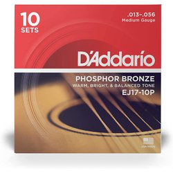 ヨドバシ.com - D'Addario ダダリオ D'Addario（ダダリオ） アコースティックギター弦 フォスファーブロンズ Medium  .013-.056 EJ17-10P 10set入りパック EJ17-10P 通販【全品無料配達】