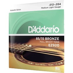 アコースティックギター弦 85/15アメリカンブロンズ Medium Light 012-054 EZ920