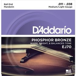 マンドリン弦 Phosphor/Medium Light/Ball End EJ70