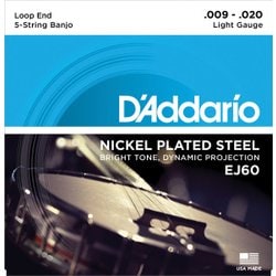 バンジョー弦 5st/Light/Nickel EJ60