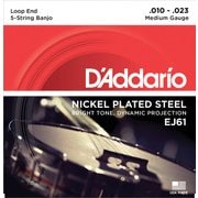 バンジョー弦 5st/Medium/Nickel EJ61