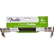 ケーブル FENDER 6" CABLE BLK 2PACK