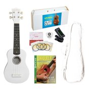 ウクレレセット ホワイト UK-100G/WH（6）SET-DVD