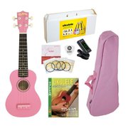 ウクレレセット ピンク/グロス UK-100G/PK-G（6）SET-DVD