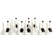 MB-20K/BK/WH [プッシュ演奏用ボタン付き ベルコーラス（ハンドベル/ミュージックベル） 20音セット ブラックホワイト]