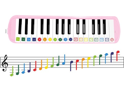 ヨドバシ.com - KC キョーリツ 鍵盤ハーモニカ Melody Piano（メロディピアノ）32鍵 ピンク ドレミ表記シール/クロス/お名前シール付き  P3001-32K/PK 通販【全品無料配達】