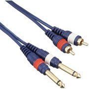 パッチングケーブル 5m Phone×2/RCA×2 KP-50PRC