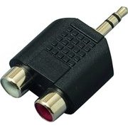 変換コネクター RCA(F)X2/StMini(M) CC310