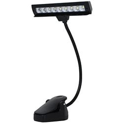 クリップ式 譜面台用ライト グースネックタイプ 9LED KML-04
