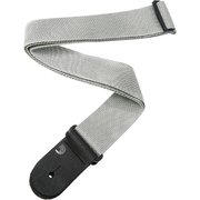 PlanetWaves by D'Addario ギターストラップ Poly-Pro Guitar Strap レザーエンド PWS105 Silver PWS105