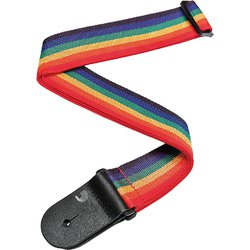 PlanetWaves by D'Addario ギターストラップ Poly-Pro Guitar Strap レザーエンド PWS111 Rainbow PWS111