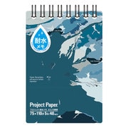 プロジェクト耐水メモ FUJI ブルー PW1588