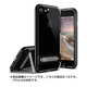 iPhone7 対応 Crystal Bumper Plus PC×TPU ハイブリッドケース キックスタンド搭載 ジェットブラック