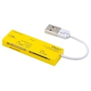 USB2.0 マルチカードリーダー・ライター イエロー CRW-5M69Y