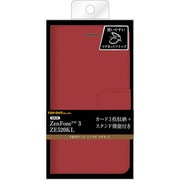 RT-RAZ3ELC1/R [ASUS ZenFone 3 ZE520KL 手帳型ケース シンプル マグネット レッド]