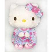 ハローキティ 桜着物 水色 M [ぬいぐるみ]