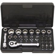 22038 [ 1/4DR スプラインソケット&ビットセット 28PC]