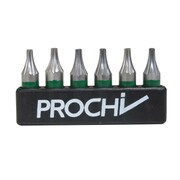 PRC-BIT25-TX8 6本組ヘクスローブビットショート TX8