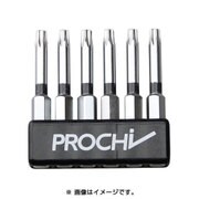 PRC-BIT50-TX25 6本組ヘクスローブビットロング TX25