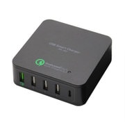QC2.0 Type-C対応USB-ACアダプタ ブラック IPA-Q01/BK