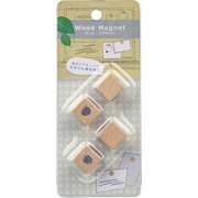 ウッドマグネット ナチュラル木目 角タイプ WMG-102NM