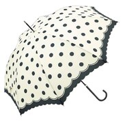 BE-16389 レディース 長傘 ホワイト 55cm