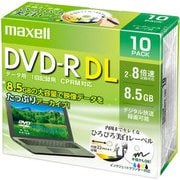 データ用 DVD-R DL 2-8倍速対応(CPRM対応) インクジェットプリンター対応 ひろびろホワイトレーベル 8.5GB 10枚 DRD85WPE.10S