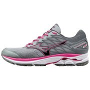 J1GD170648 [WAVE RIDER 20 (W) WD グレー×グレー×ピンク 24.0cm レディース]