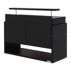 CR-T8329USBK [コレクションラック ワイド ハイタイプ専用上置き ロータイプ 幅83cm×奥行29cm ブラック]