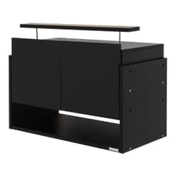 CR-T8339USBK [コレクションラック ワイド ハイタイプ専用上置き ロータイプ 幅83cm×奥行39cm ブラック]