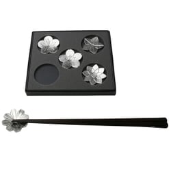 錫 箸置 花ばな 5ヶ入 501716