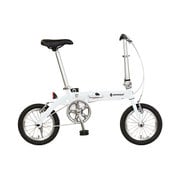 折りたたみ自転車 LIGHT 8(ライト8) 14インチ 変速なし ホワイト AL-FDB140 LIGHT8