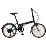 折りたたみ自転車 20インチ 外装7段変速 グリーン AL-FDB207-R