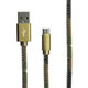 Type-C(USB 2.0) ケーブル カモフラージュ 1.2m グリーン LP-TC120FAGR