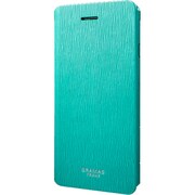 FLC2126TQ [GRAMAS FEMME Colo iPhone 6/6s フリップレザーケース ターコイズ]