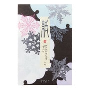 はがき箋491 箔 雪紋柄 88491006