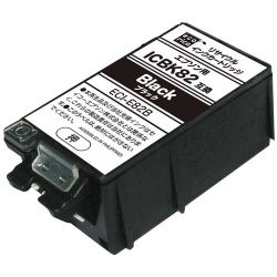 互換リサイクルインクカートリッジ エプソン ICBK82 ブラック（顔料） 残量表示対応 ECI-E82B