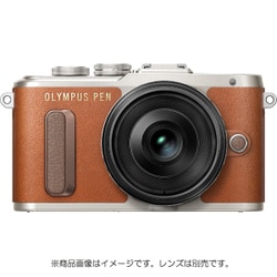 オリンパス OLYMPUS E-PL8 ブラウンボディ 14-42mm 黒 レンズ