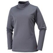 32MA685107 [ブレスサーモ 長袖Tシャツ（ハイネック） レディース Lサイズ キャスチャコール]