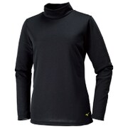 32MA685109 [ブレスサーモ 長袖Tシャツ（ハイネック） Lサイズ レディース ブラック]