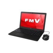 LIFEBOOK AHシリーズ AH42/A3 15.6型ワイド/Celeron/メモリ 4GB/HDD 1TB/DVDスーパーマルチ/Windows 10 Home 64ビット/Office H&B Premium プラス Office365サービス/シャイニーブラック FMVA42A3B
